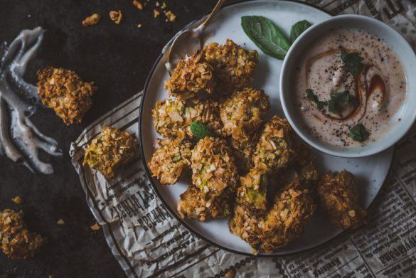 Avokadonugetit. Vegaani. Gluteeniton