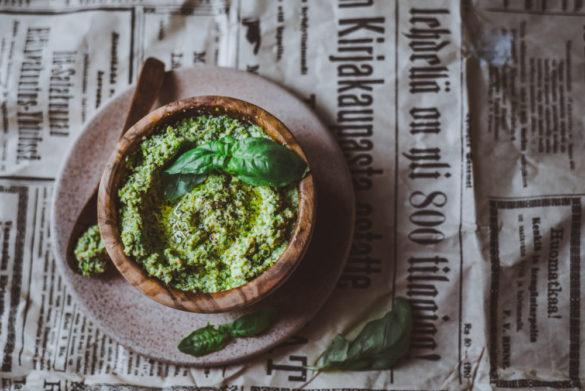 Tofupesto. Vegaani. Gluteeniton