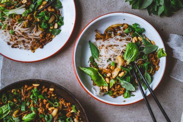 Shan-nuudelit. Vegaani