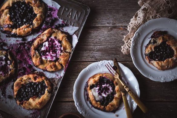 Mustikkagalette. Vegaaninen