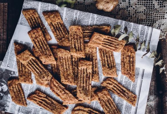 Inkivääri-wilhelmiinat. Vegaaninen