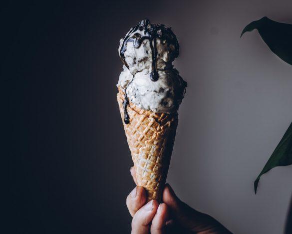 Salmiakkijäätelö. Vegaaninen