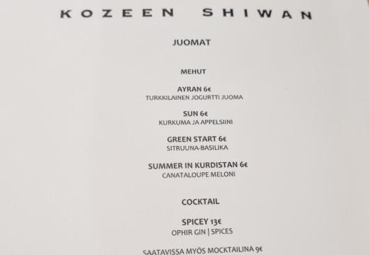 Kozeen Shiwan ravintola