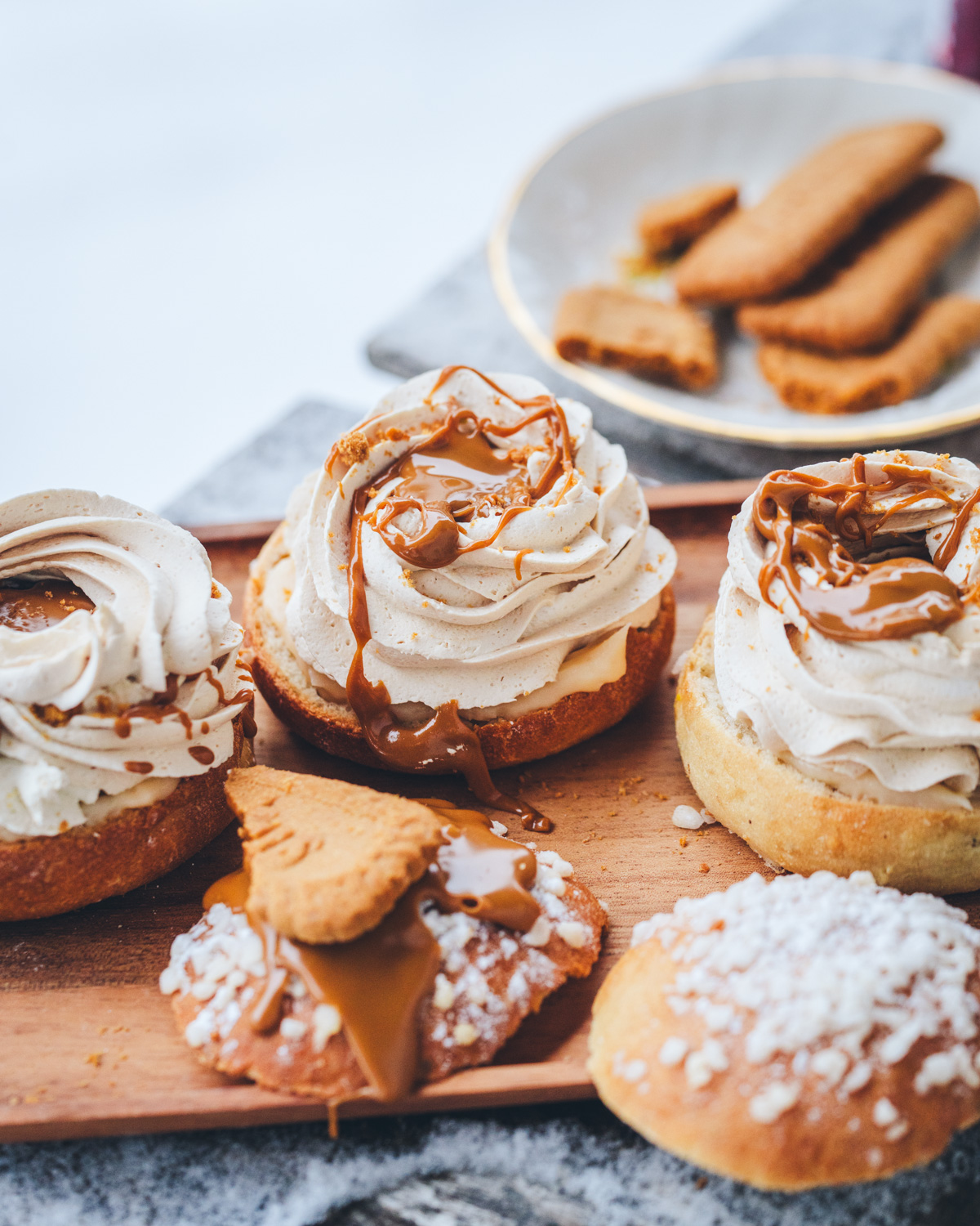 Biscoff-laskiaispulla