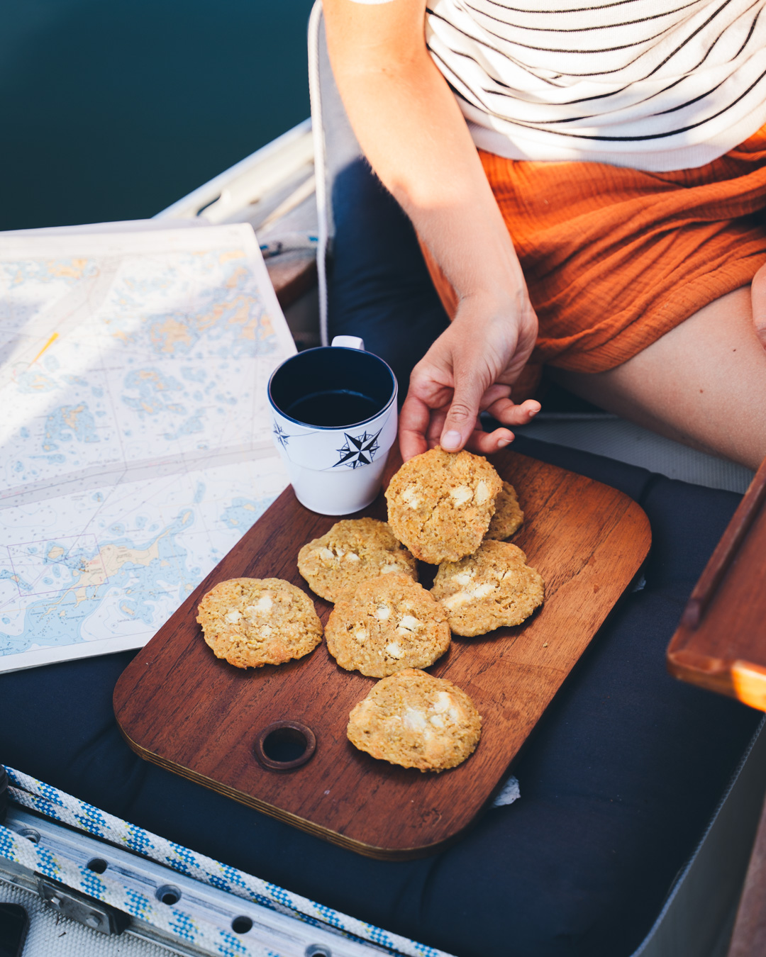 Sitruuna-valkosuklaa-kaurakeksit