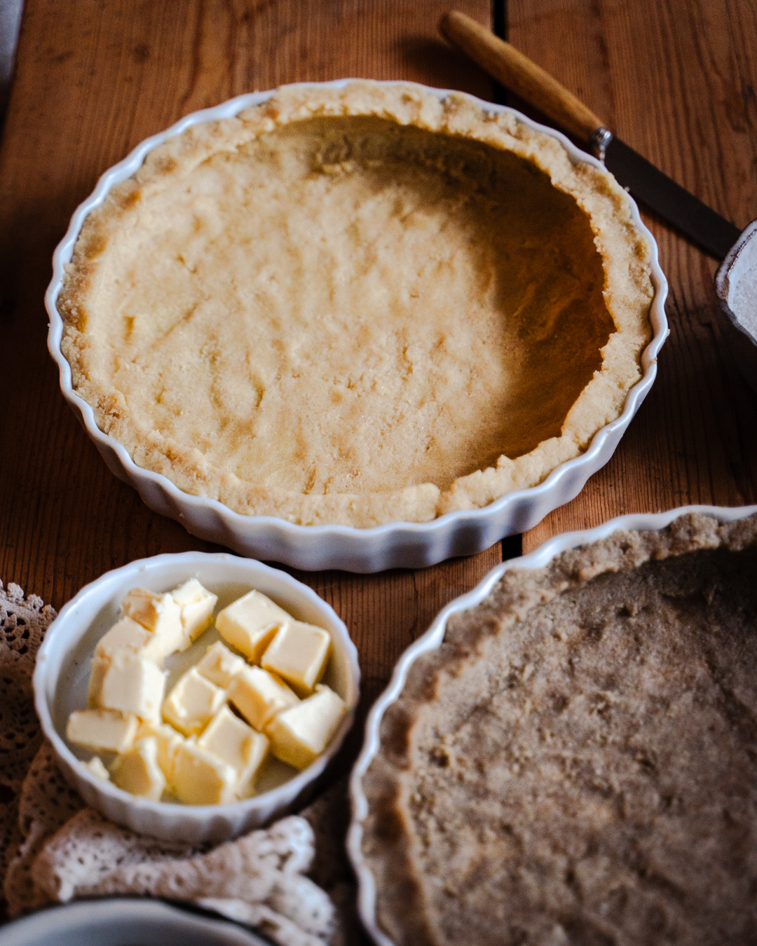 Vegaaninen piirakkapohja. Vegaaninen murotaikina