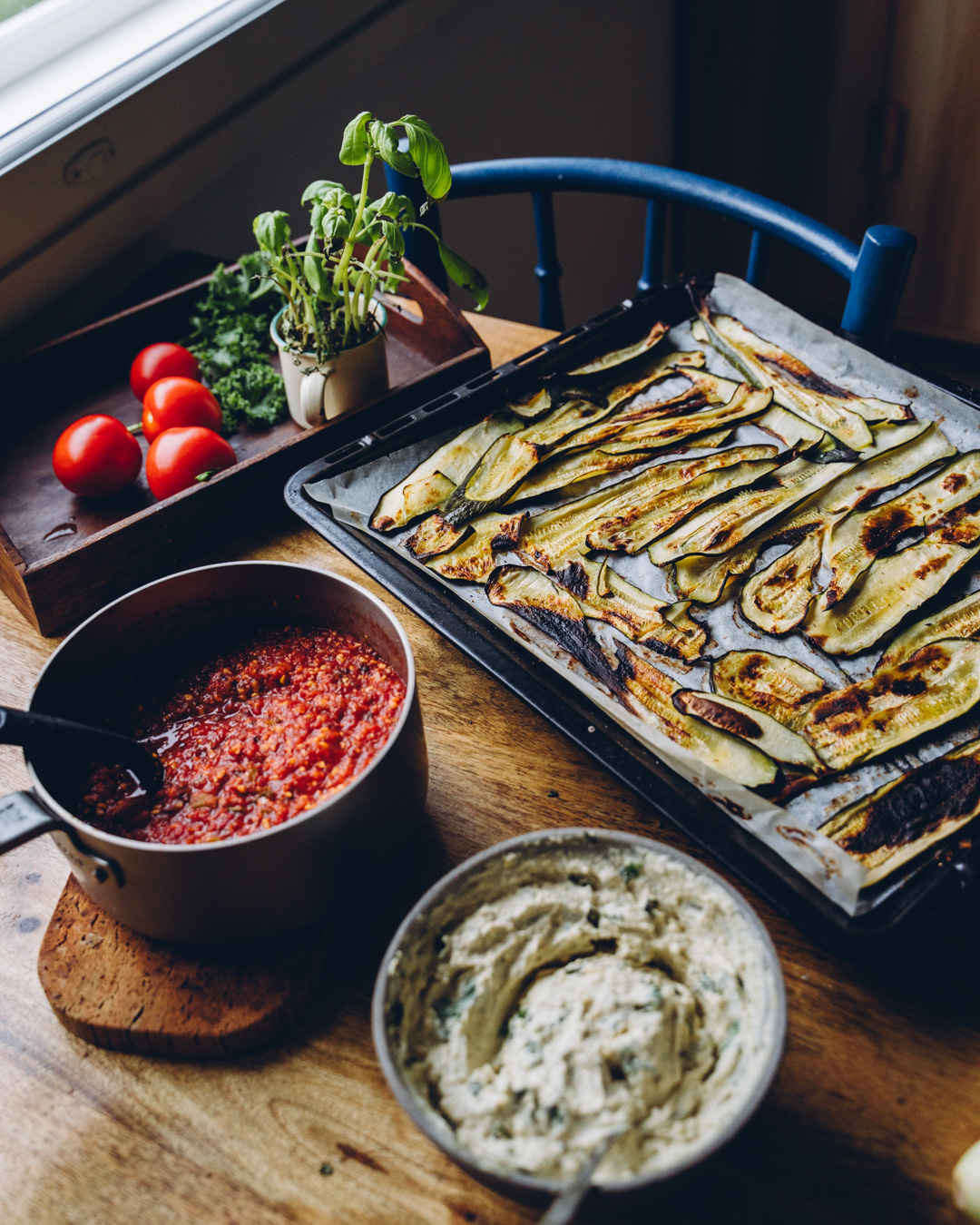 Kesäkurpitsalasagne