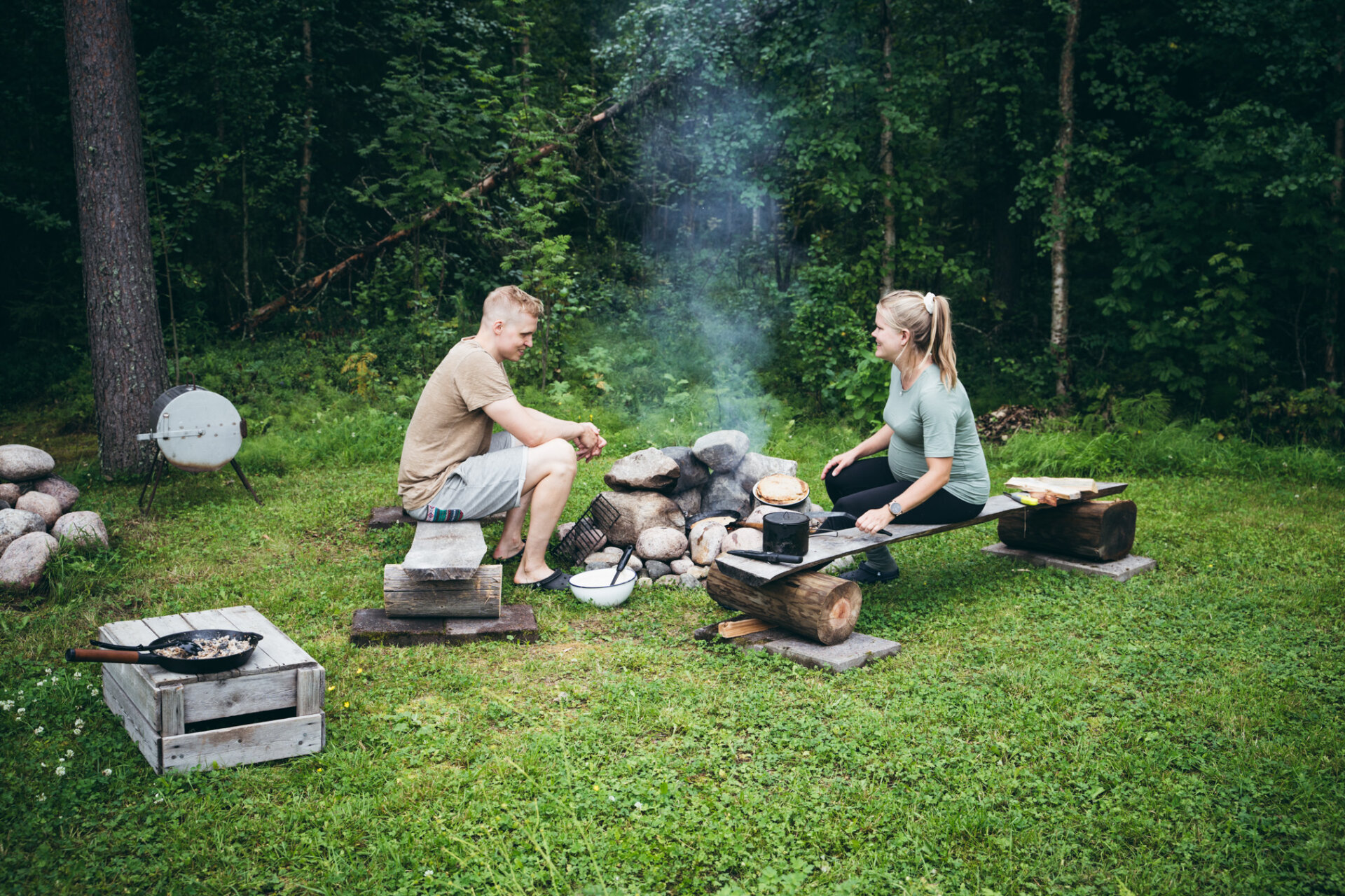Nuotiopaikan rakentaminen