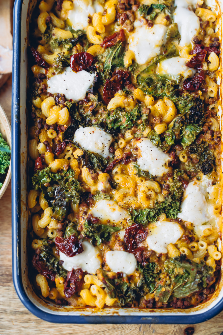 Kurpitsamakaronilaatikko. Vegaaninen