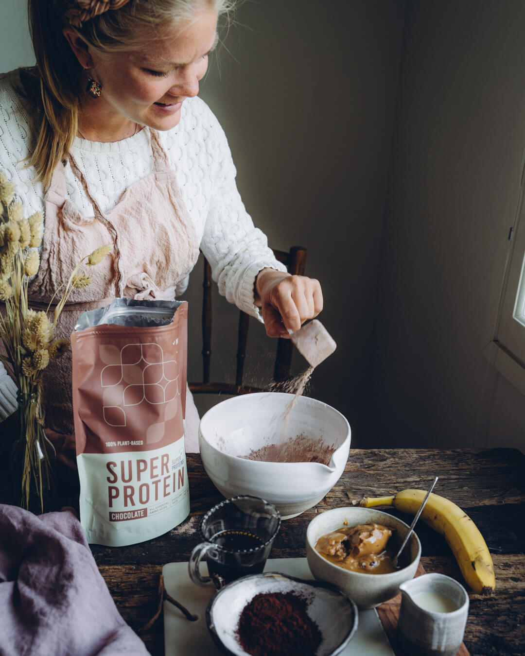 Terveellisempi proteiini mutakakku. Vegaaninen.