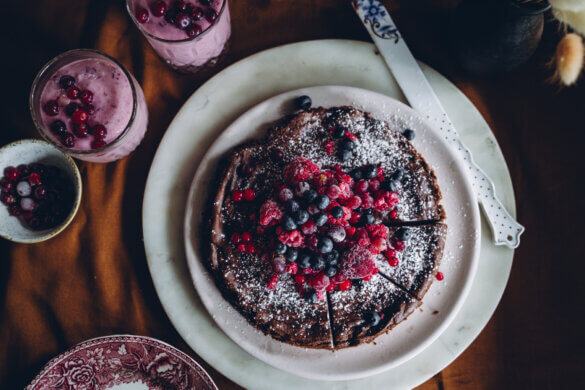 Terveellisempi proteiini mutakakku. Vegaaninen.