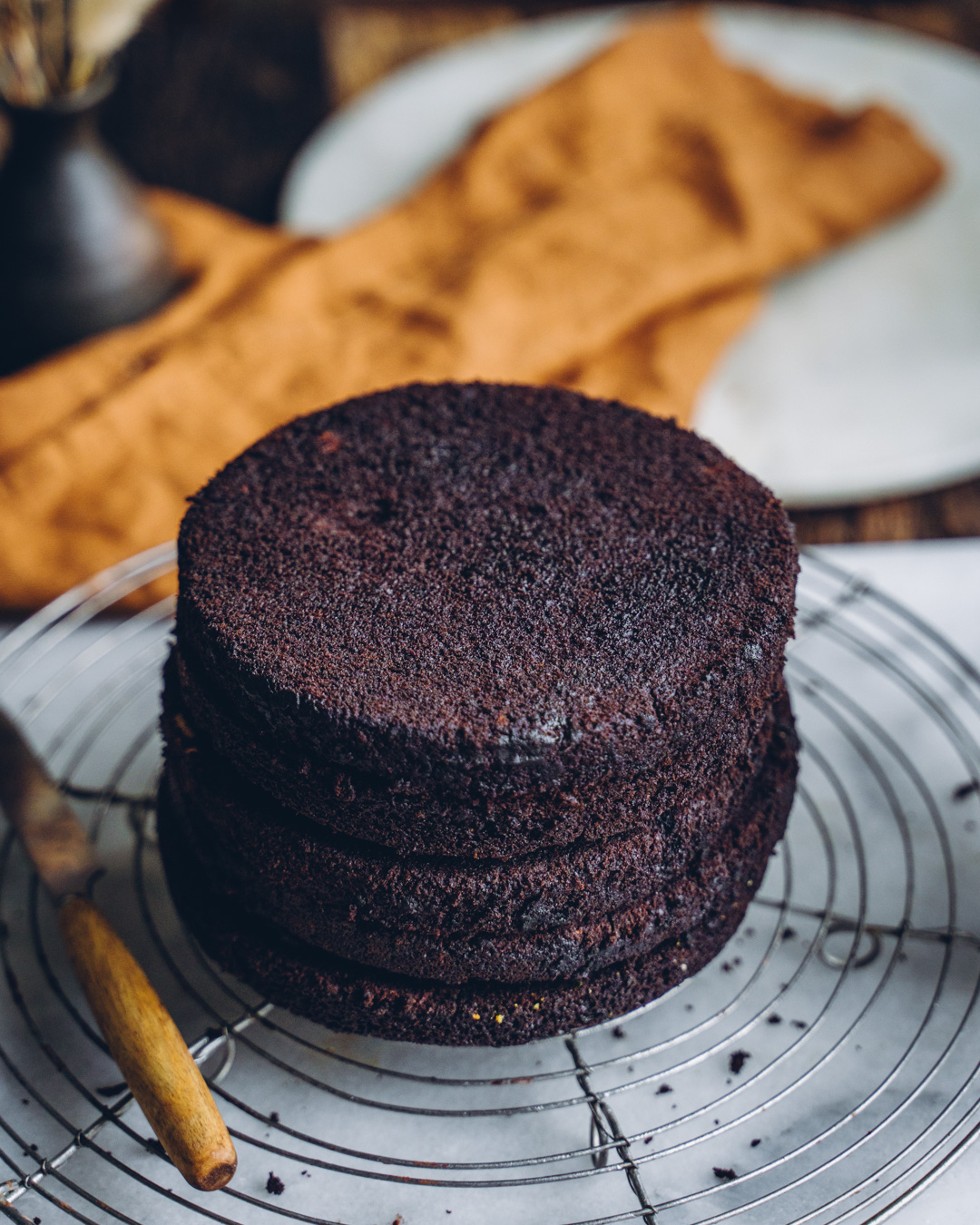 Vegaaninen ja gluteeniton suklaakakkupohja