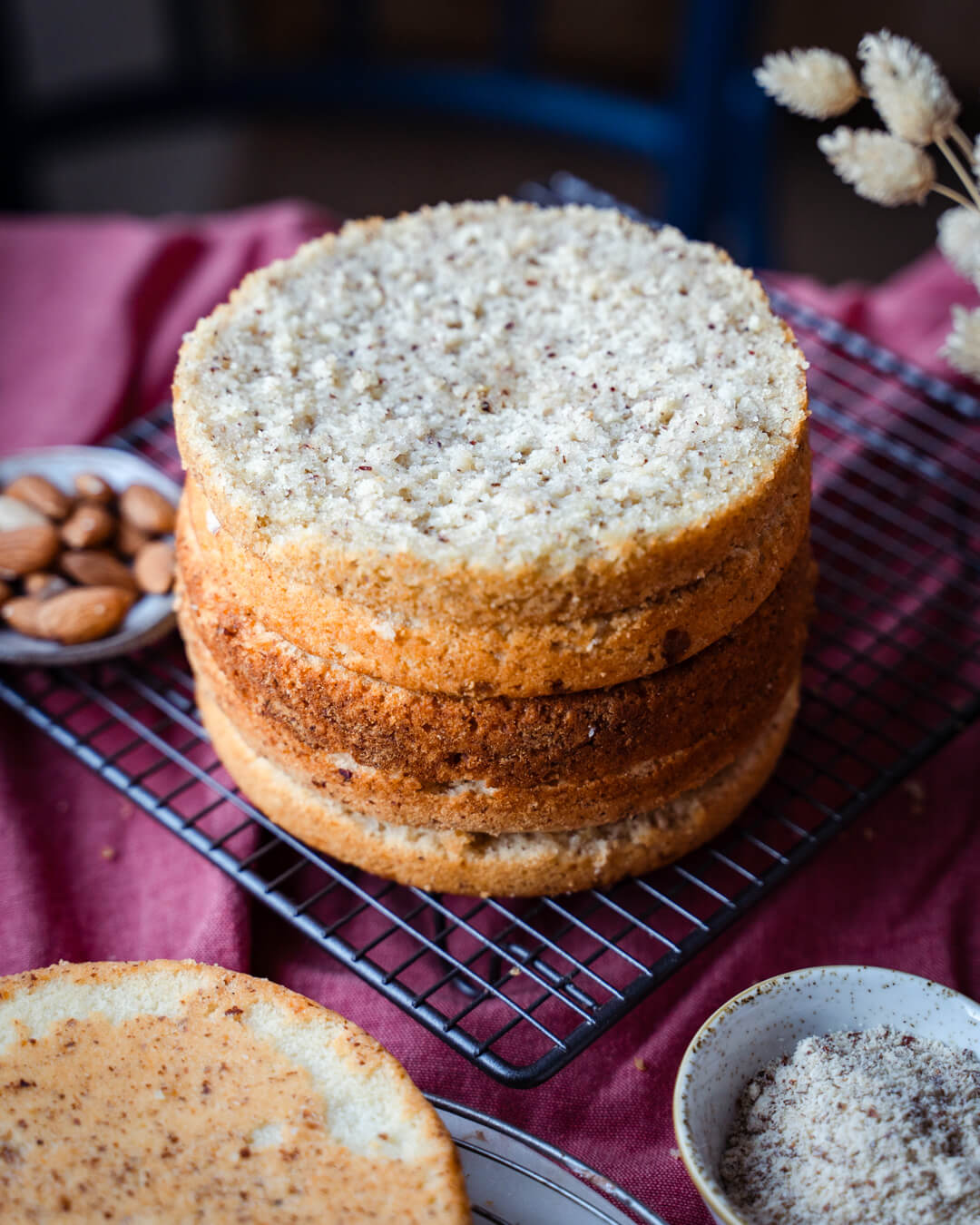 Vegaaninen mantelikakkupohja