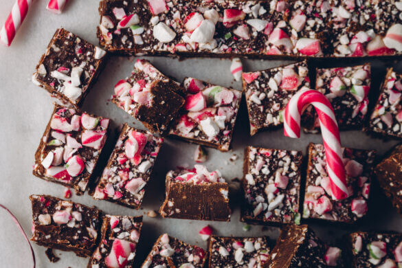 Vegaaninen polka-suklaafudge