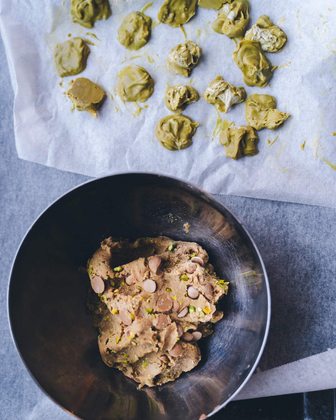 Pistaasikeksit. vegaaninen