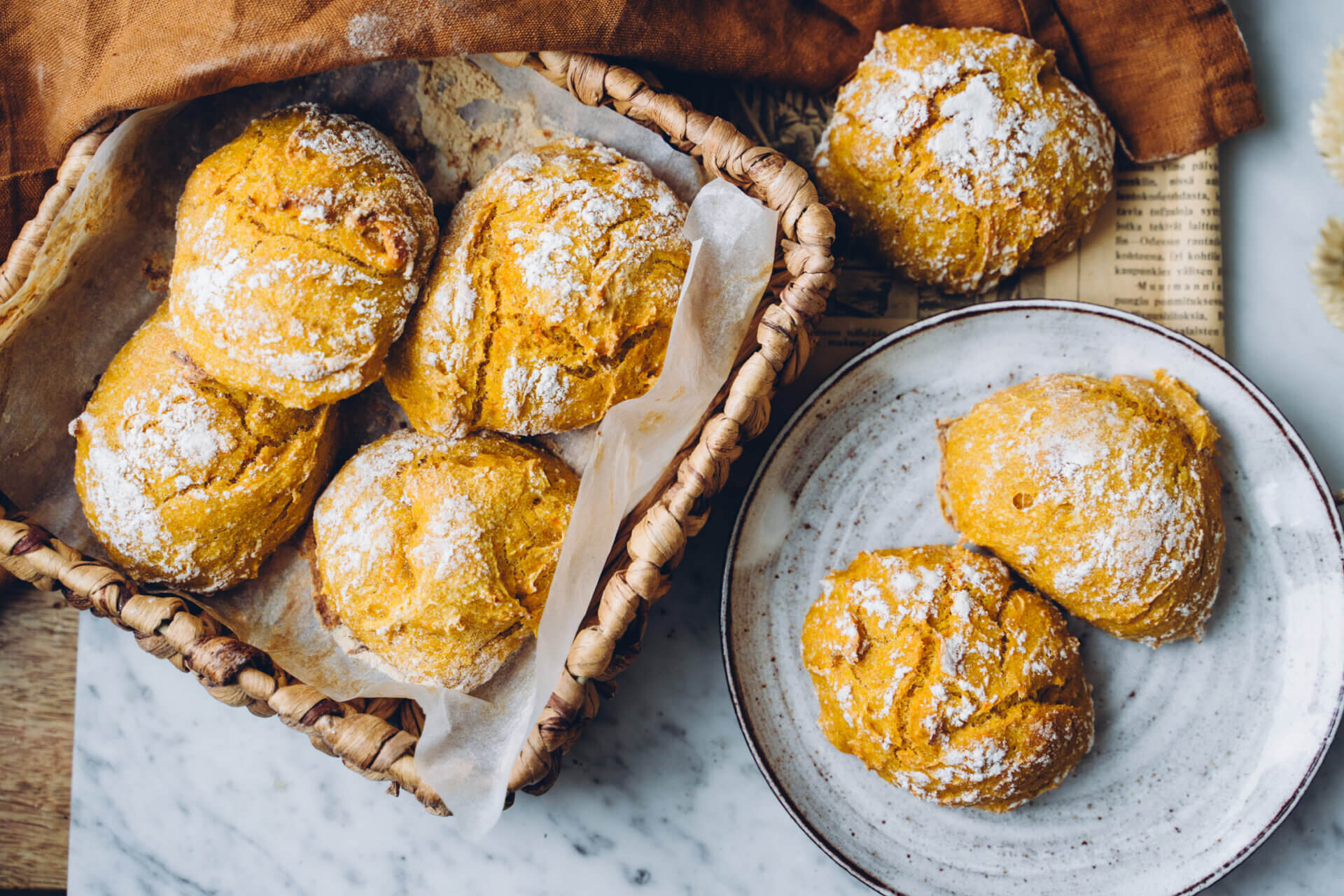 Porkkanasämpylät soseesta