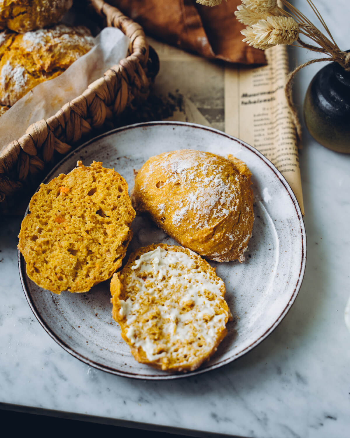 Porkkanasämpylät soseesta