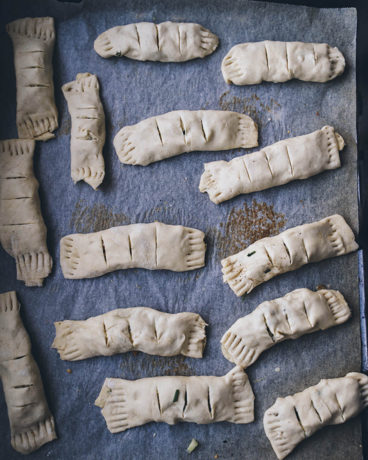 Vegaaniset muna-riisipasteijat