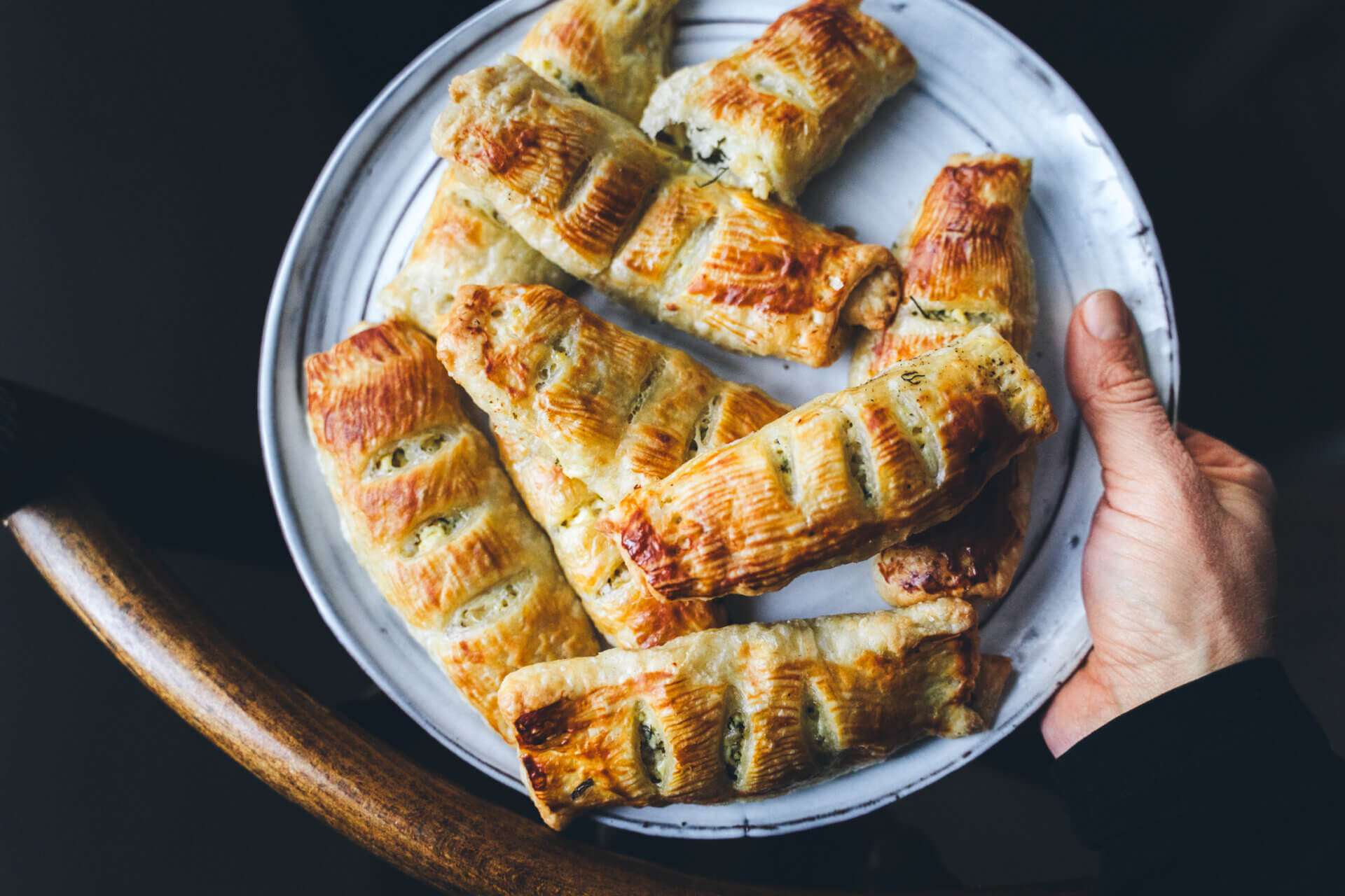 Vegaaniset muna-riisipasteijat