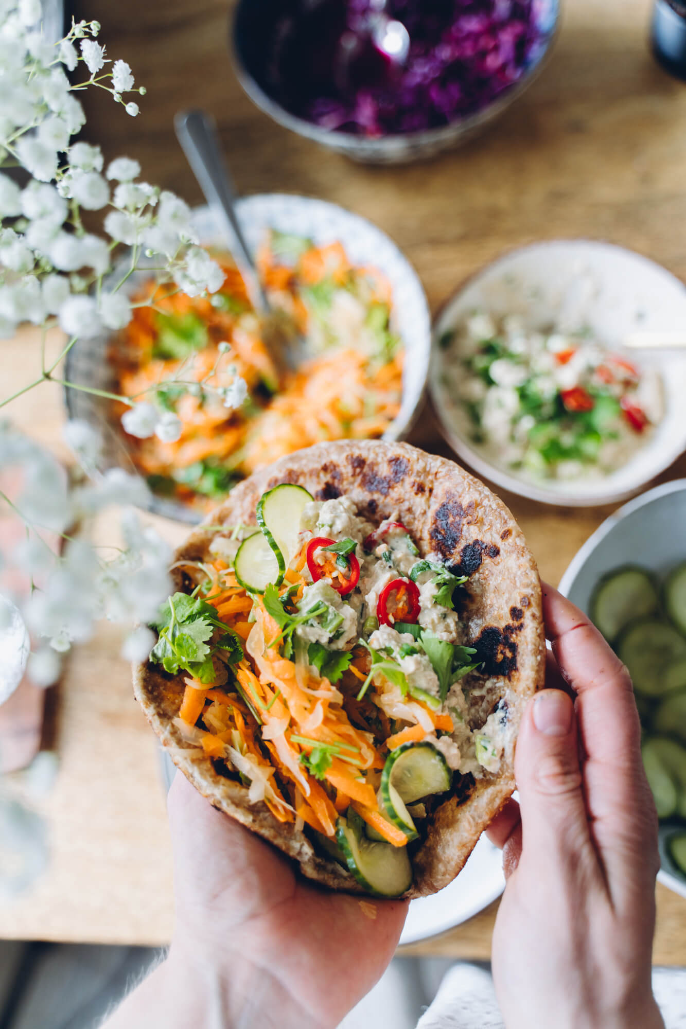 Aasialainen tofuskagen.