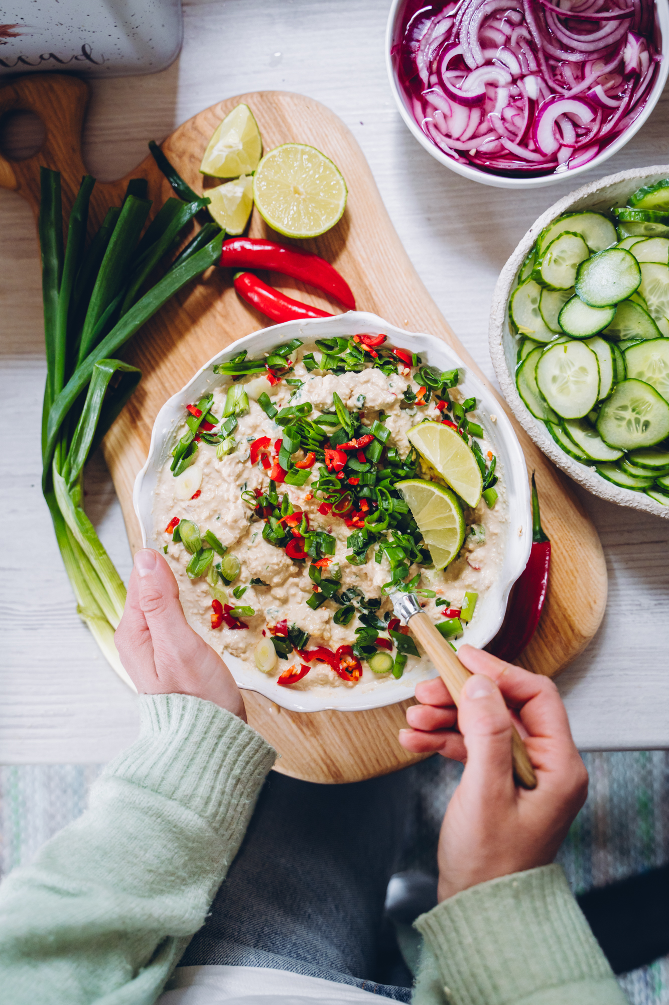Aasialainen tofuskagen. 