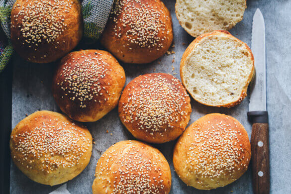 Vegaaniset hampurilaissämpylät