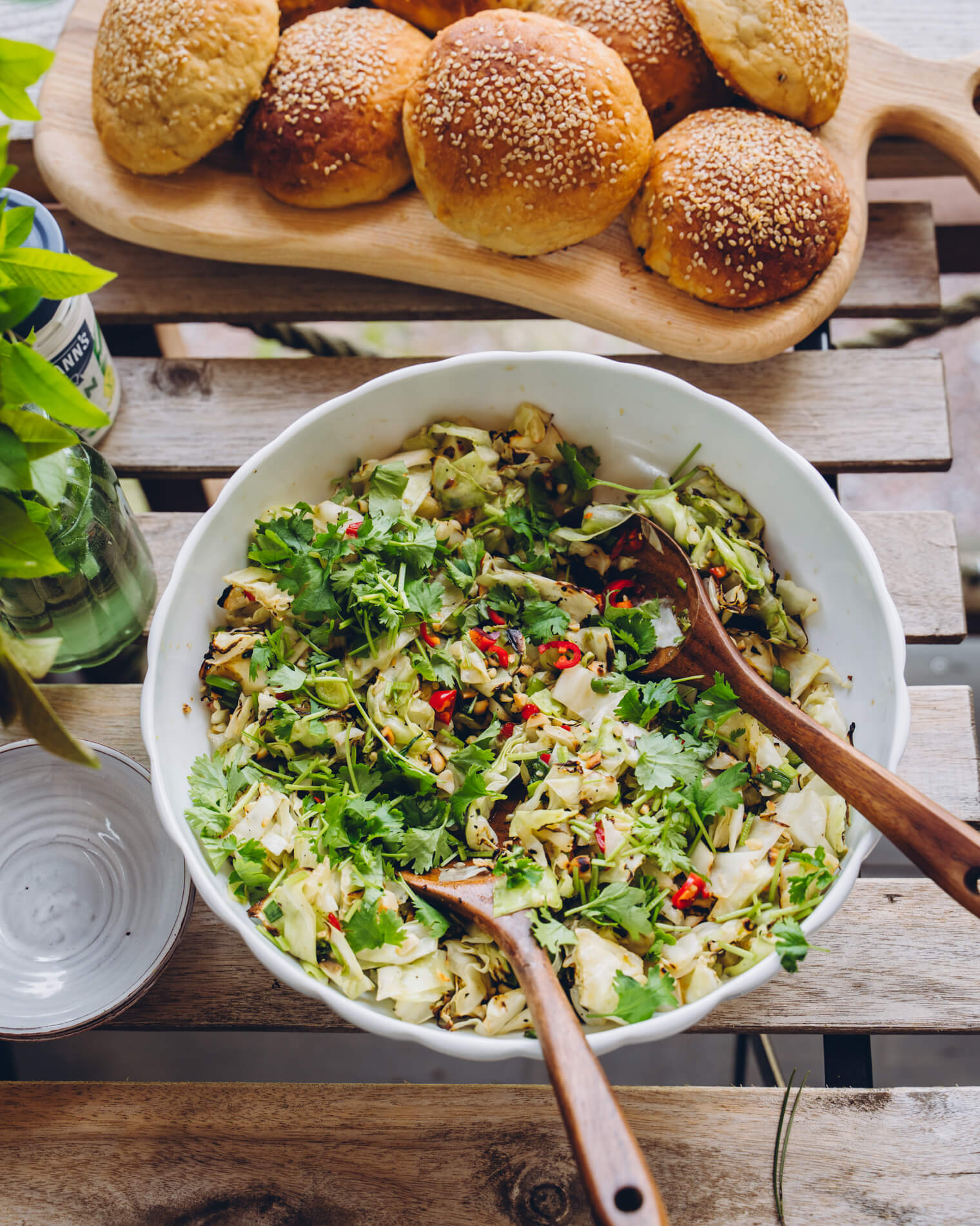 Wasabihampurilaiset. Vegaaninen