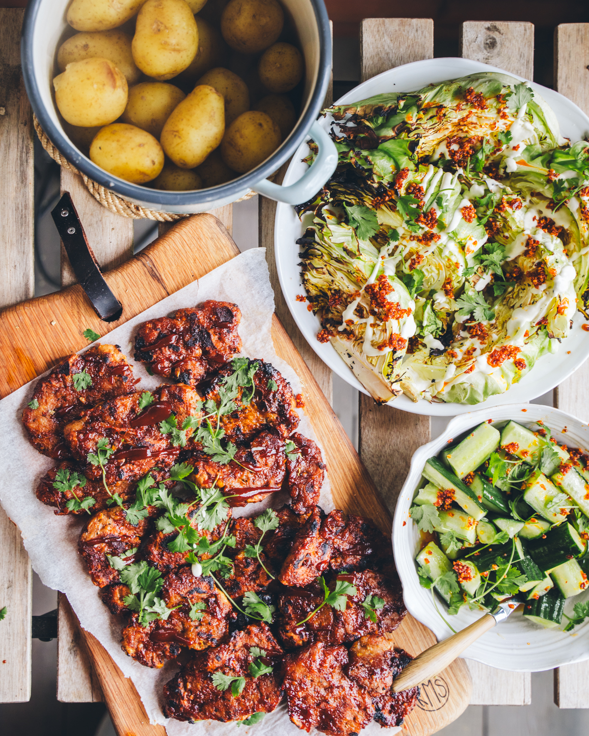 Korean BBQ-seitanpihvit