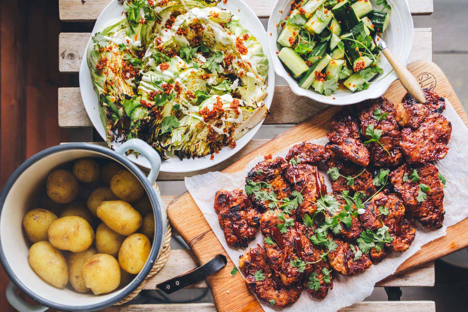 Korean BBQ-seitanpihvit