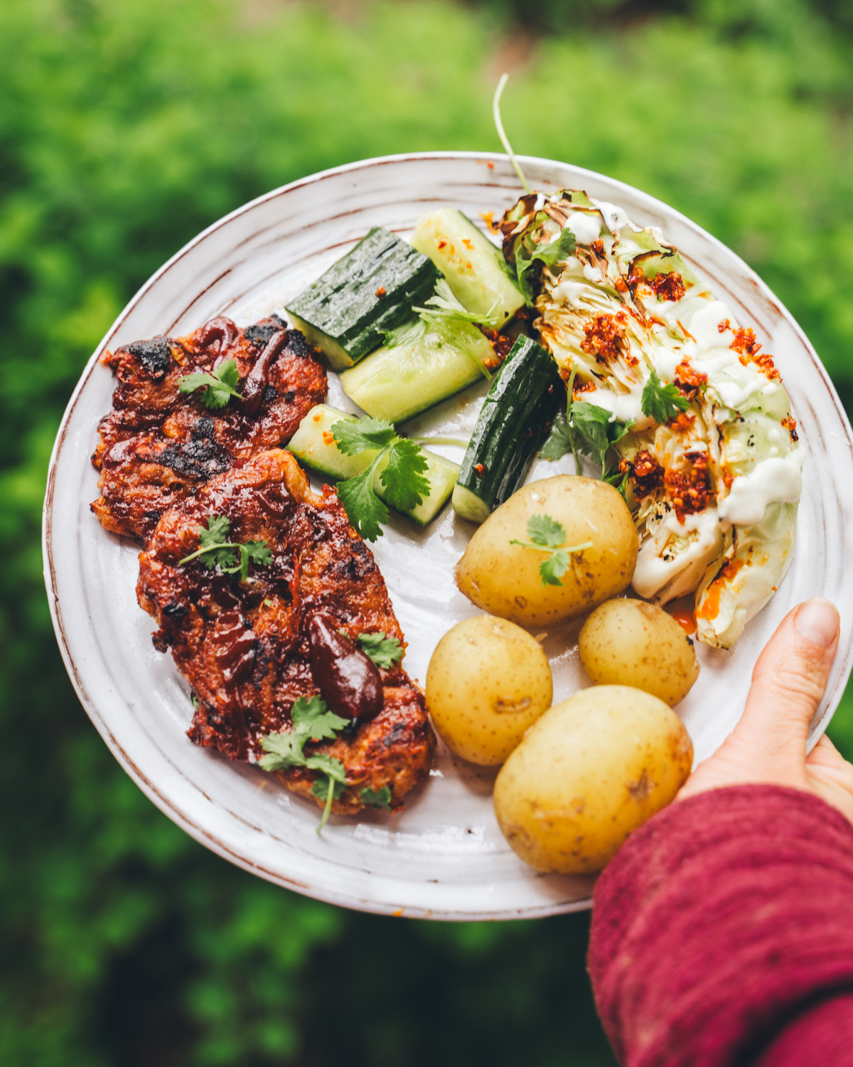 Korean BBQ-seitanpihvit