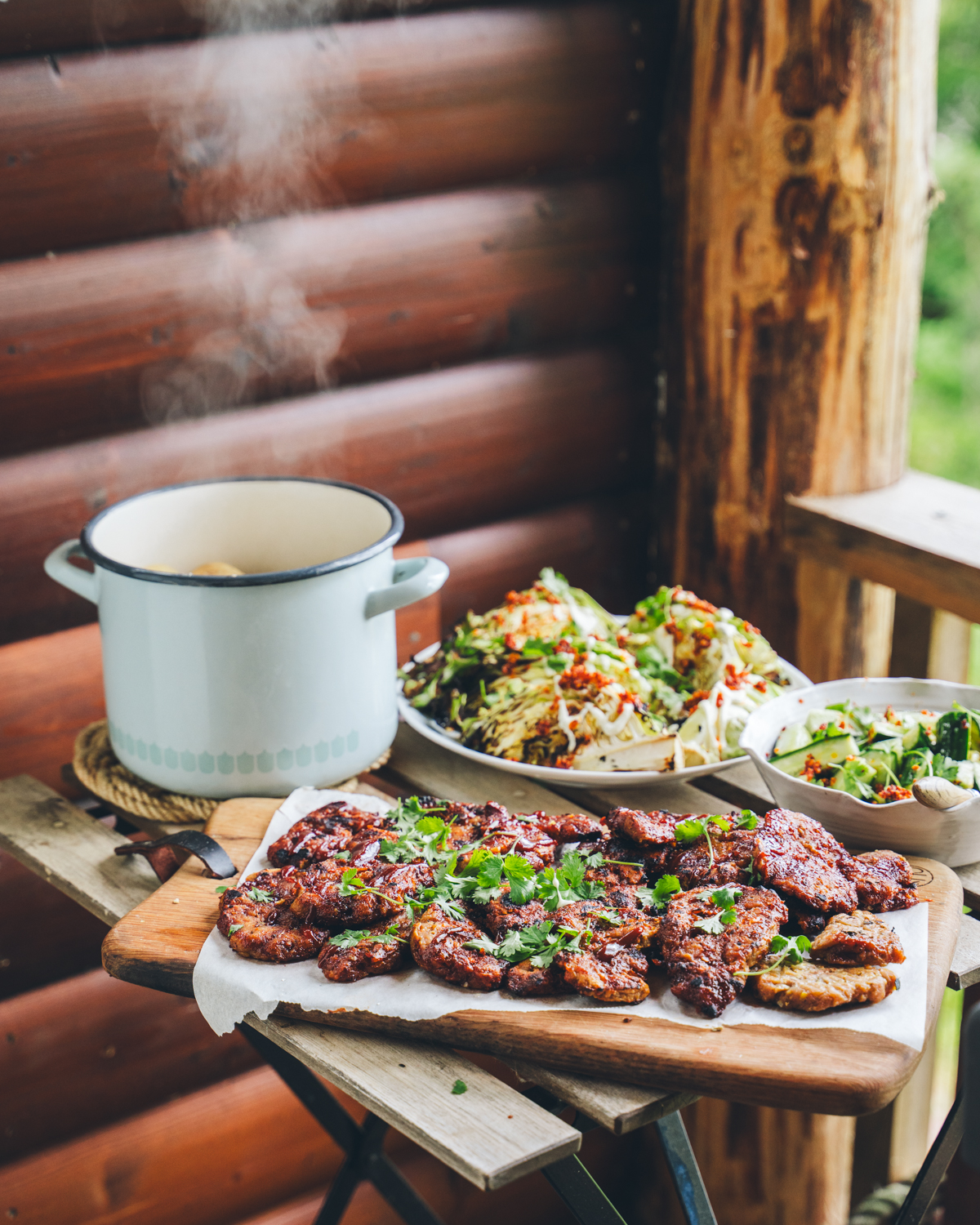 Korean BBQ-seitanpihvit