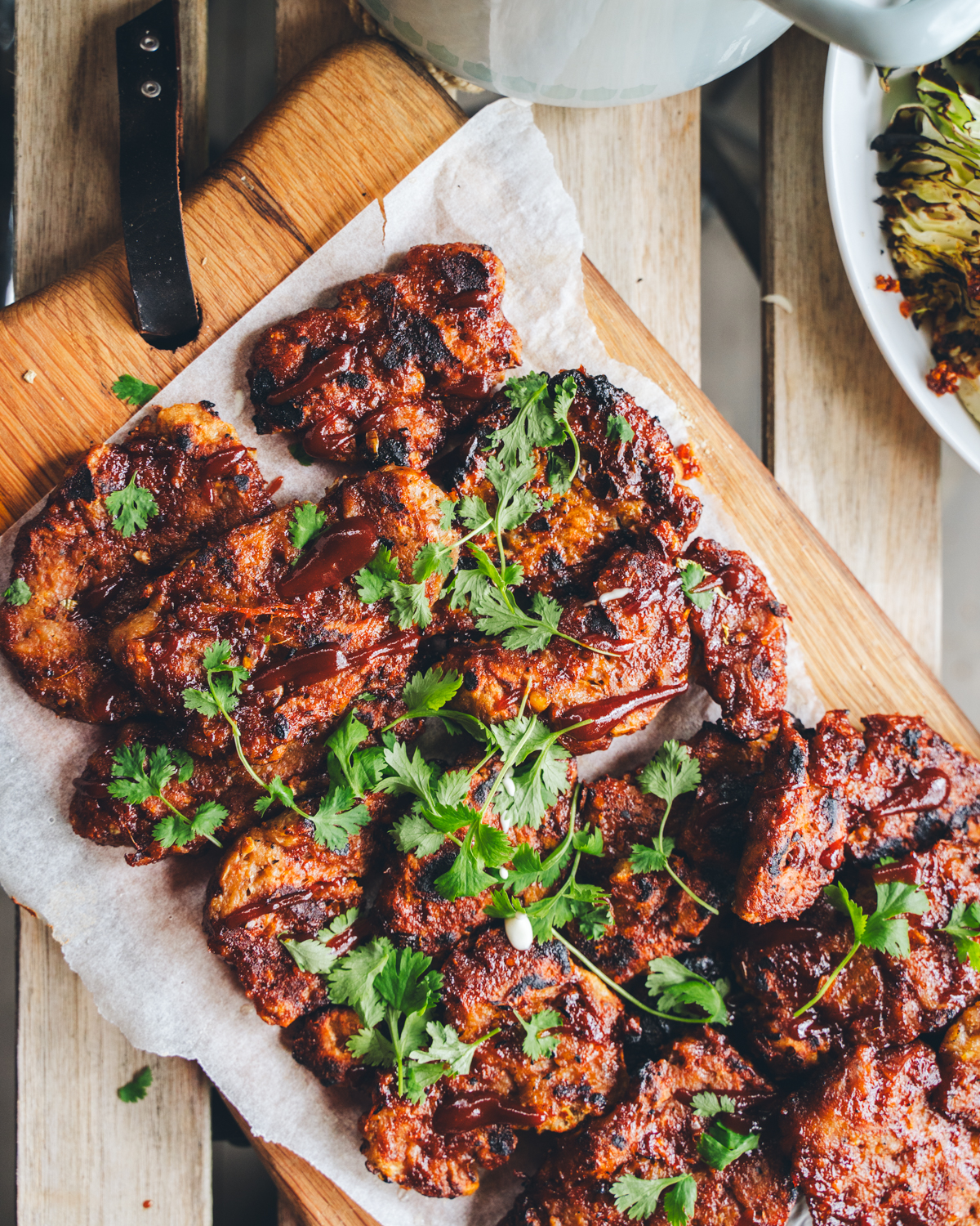 Korean BBQ-seitanpihvit