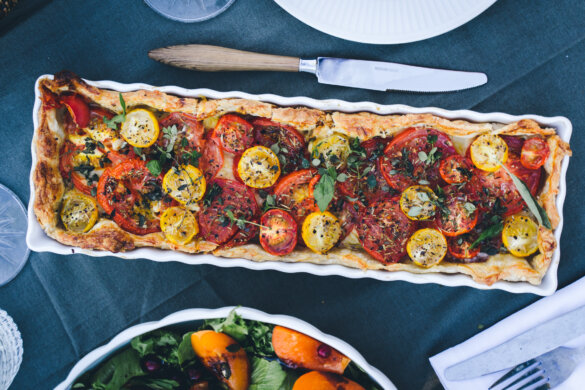 Dijon-tomaattipiirakka.