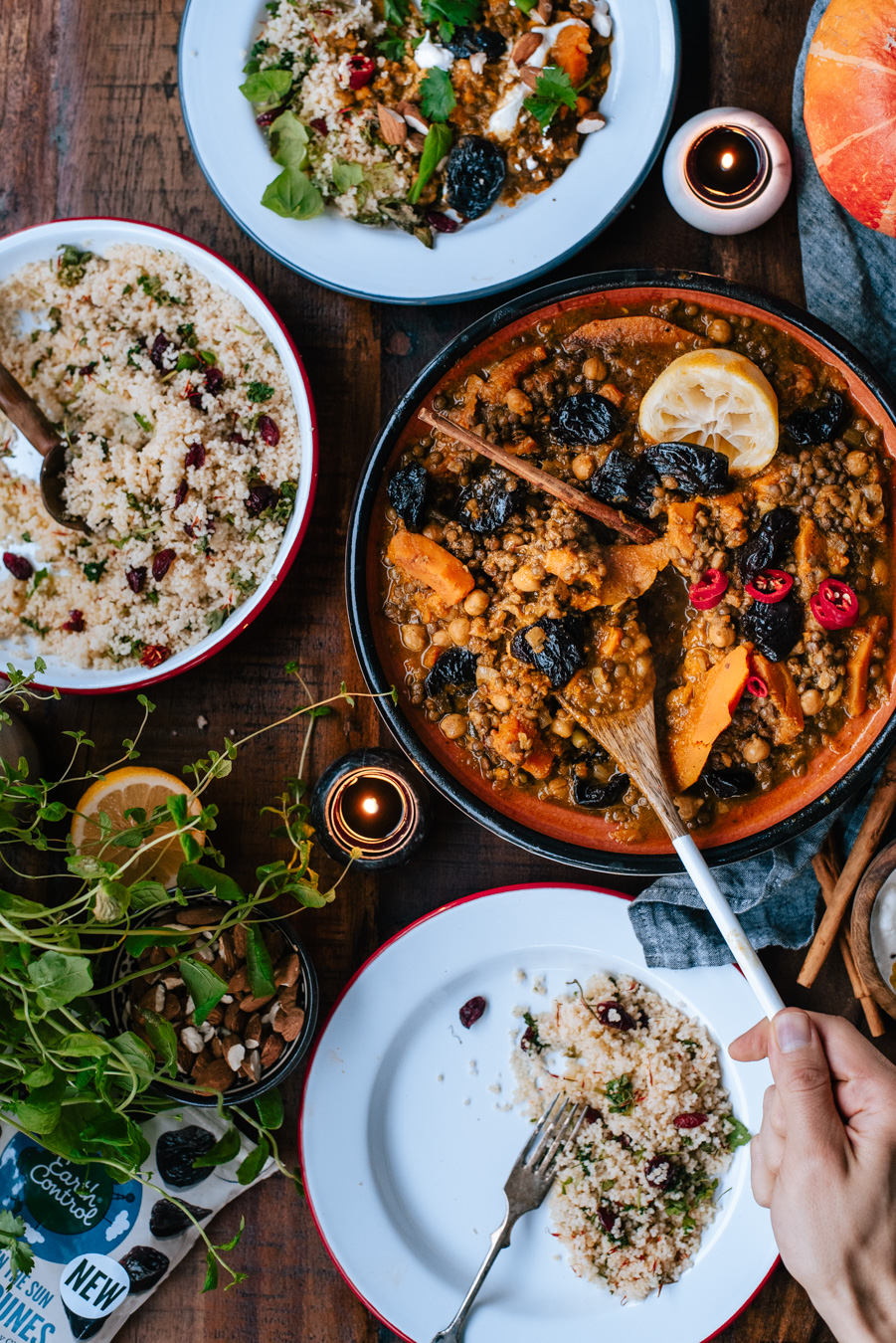 Kurpitsa-linssitagine