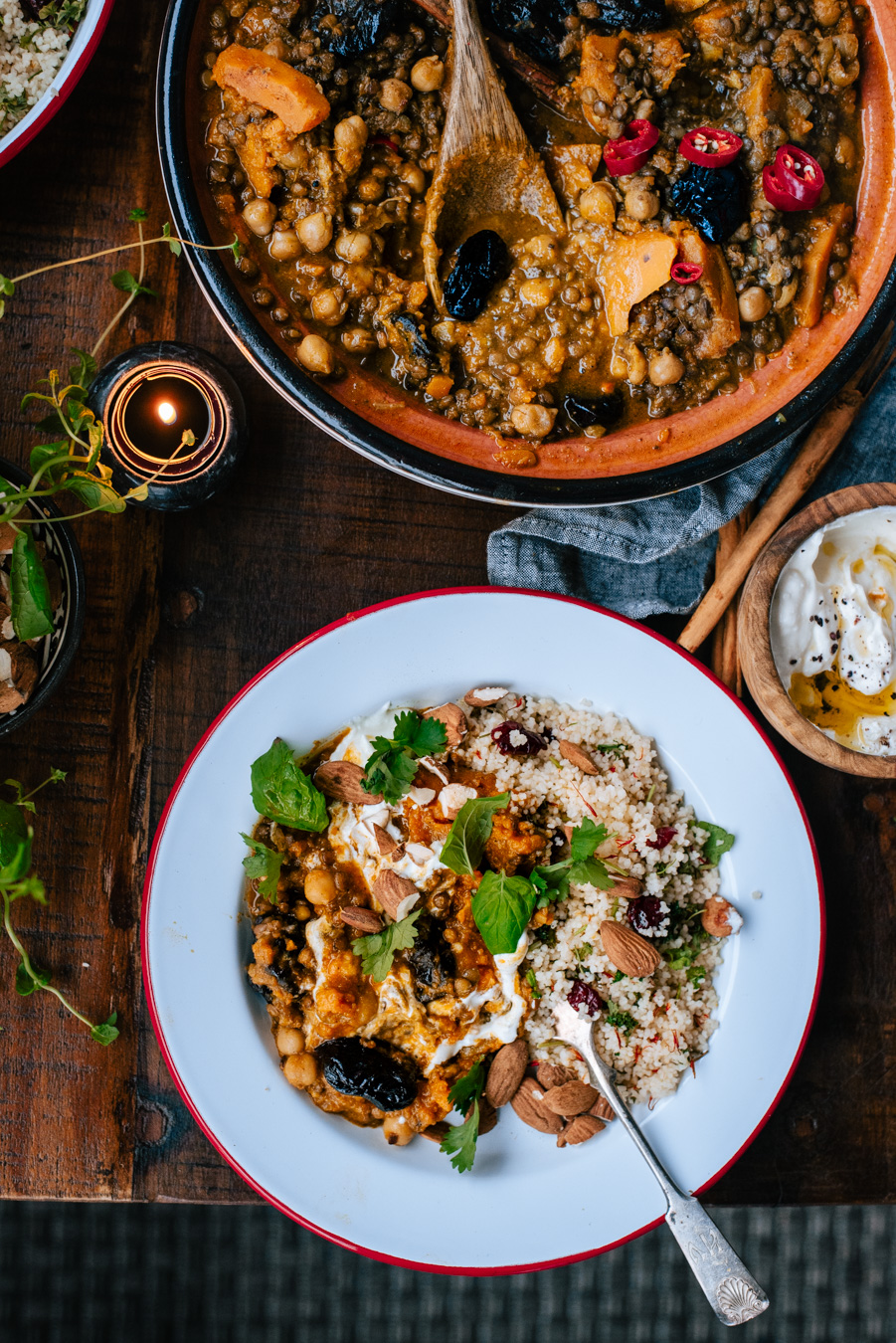 Kurpitsa-linssitagine