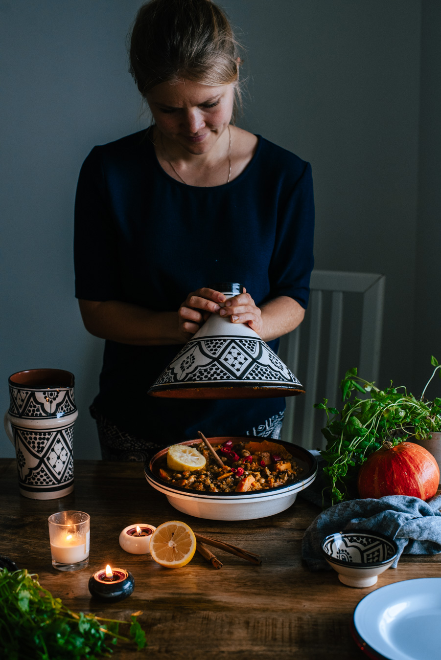 Kurpitsa-linssitagine