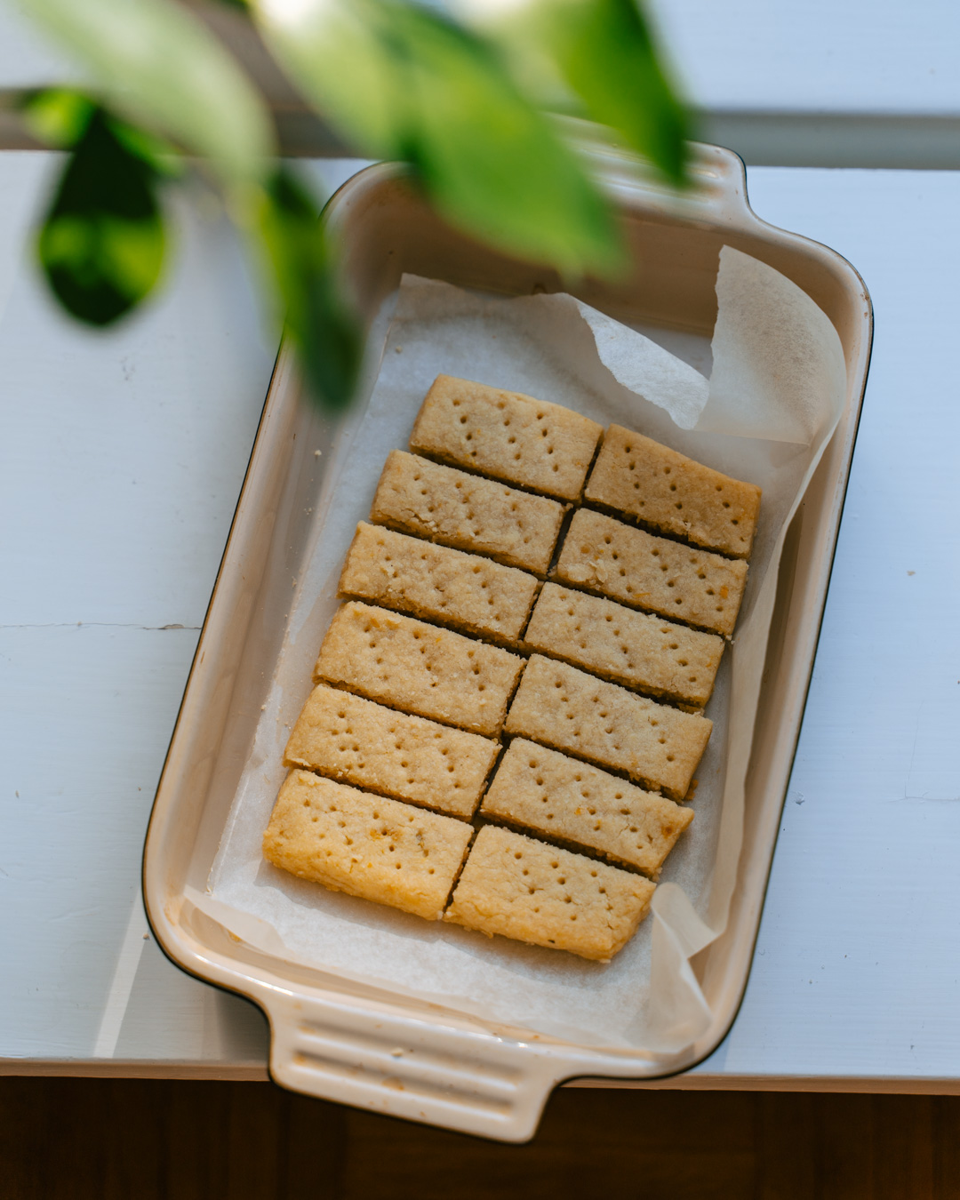 Skotlantilaiset shortbread-keksit. Vegaaninen