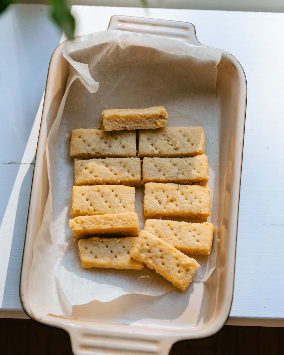 Skotlantilaiset shortbread-keksit. Vegaaninen