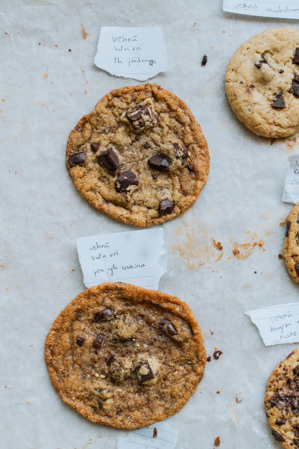 Keksien kemiaa. Keksivertailua