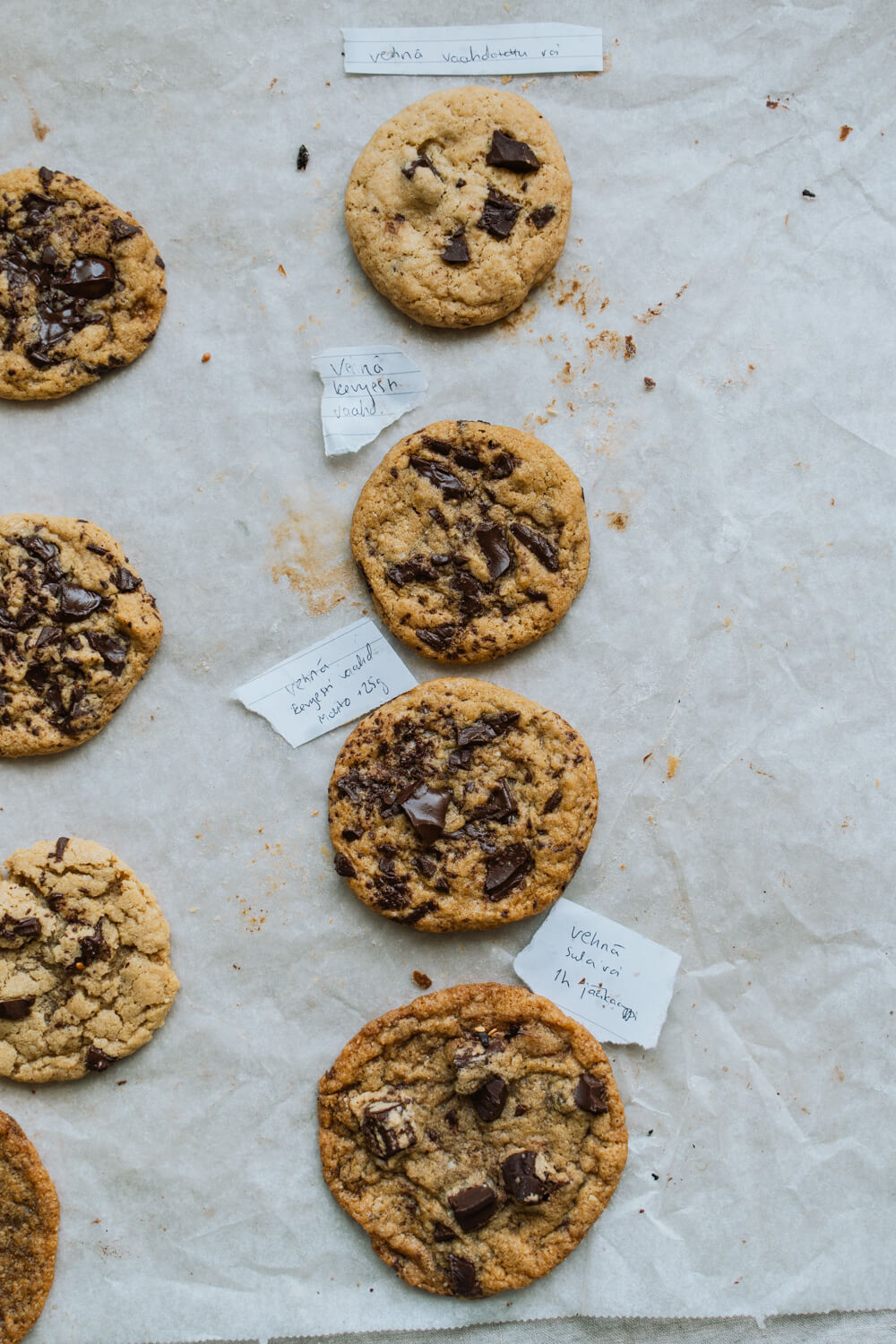 Keksien kemiaa. Keksivertailua