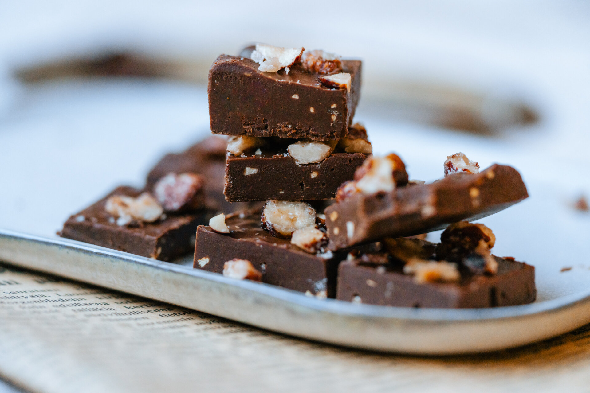 Gianduja. Hasselpähkinä-suklaatryffeli.