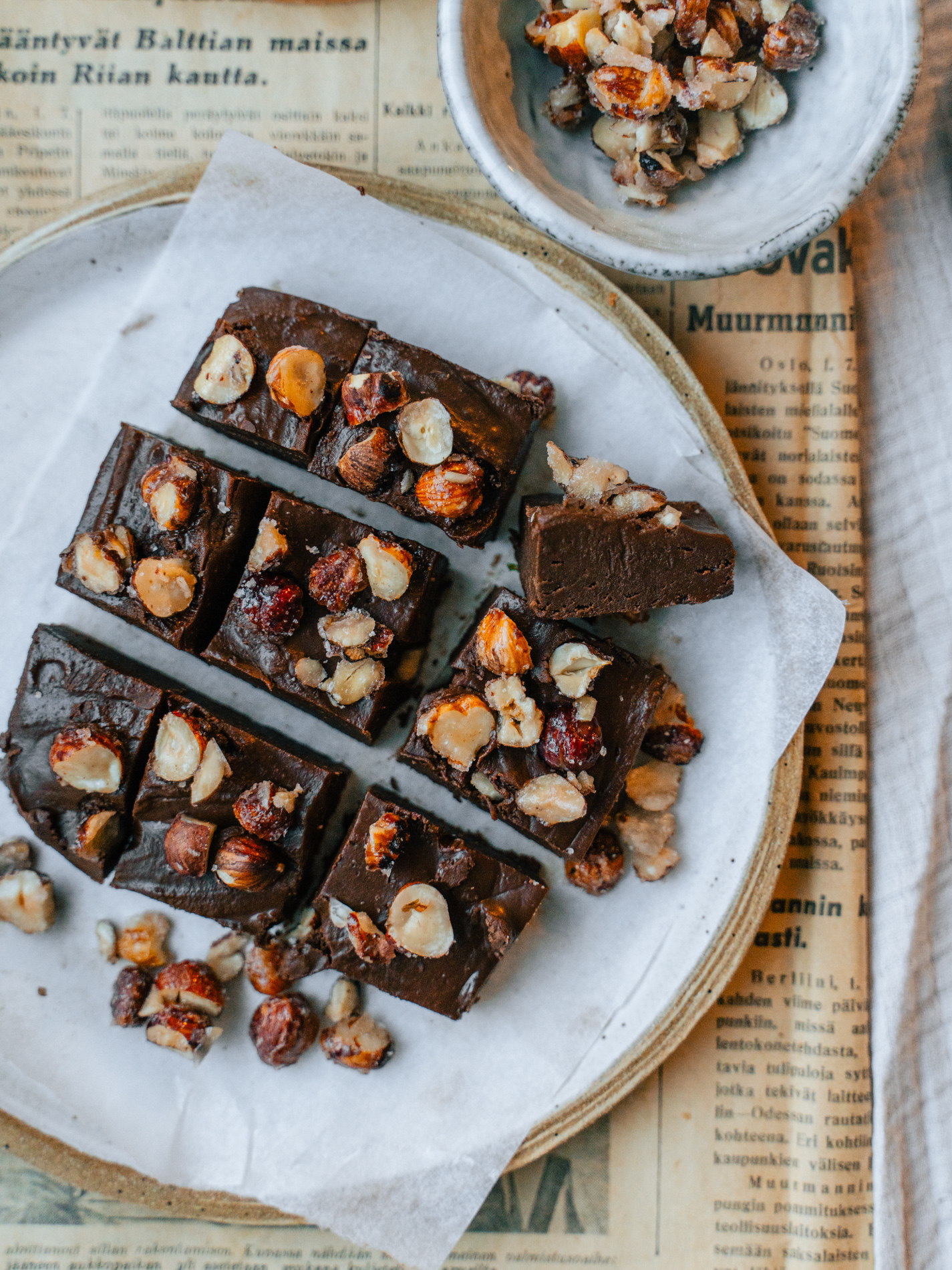 Gianduja. Hasselpähkinä-suklaatryffeli.