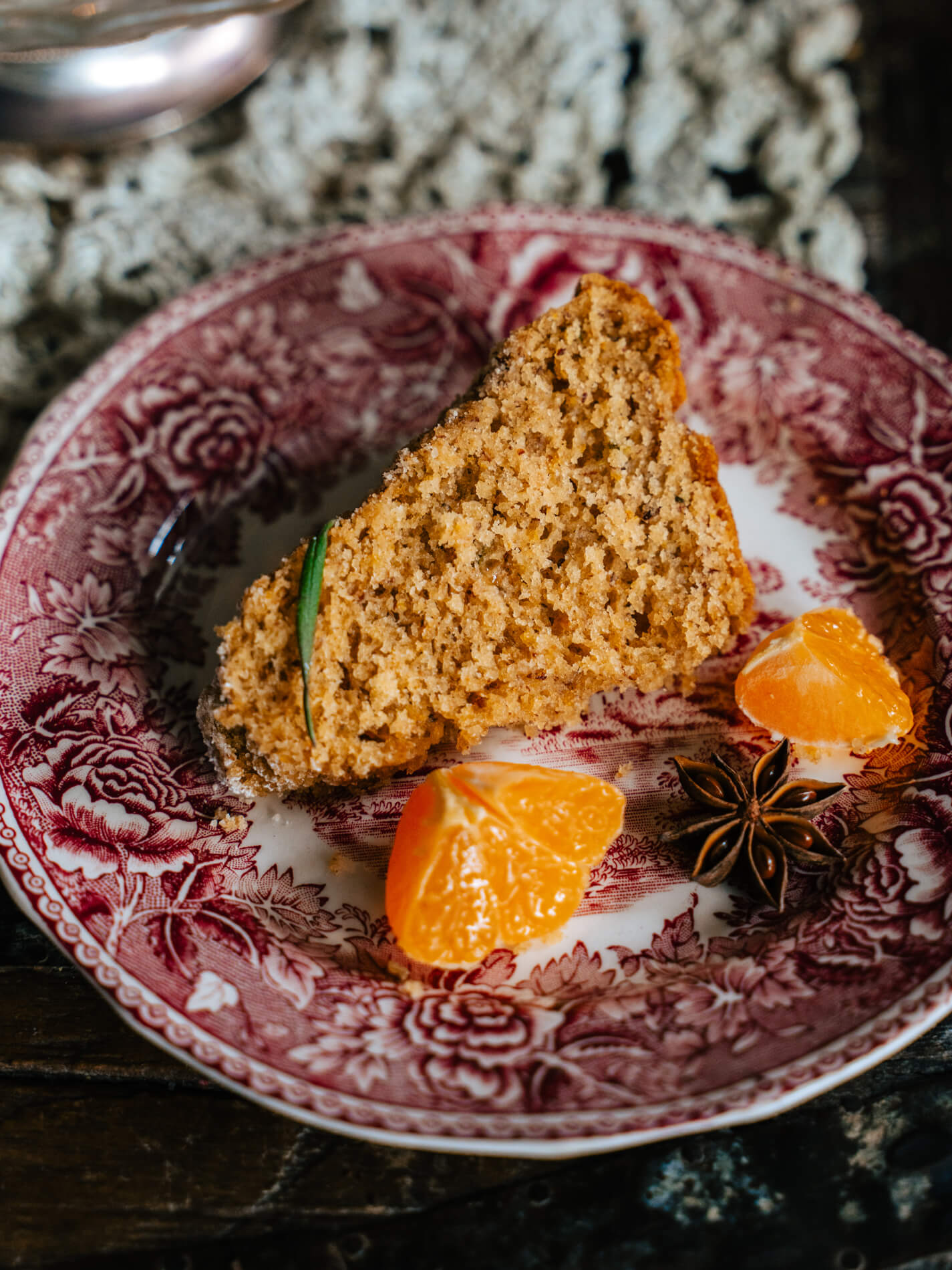 Mandariini-mantelikahvikakku. Vegaaninen