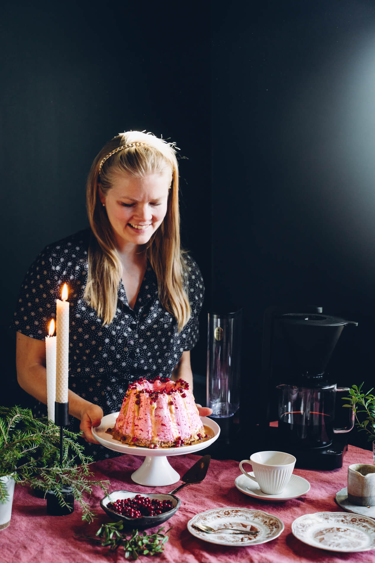 Puolukkajäädyke. Vegaaninen