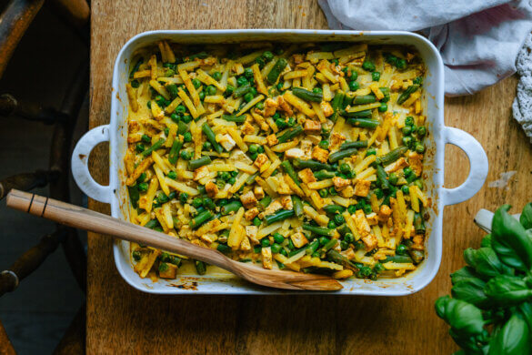 Kanaton kiusaus. Curry-Tofukiusaus. Vegaaninen