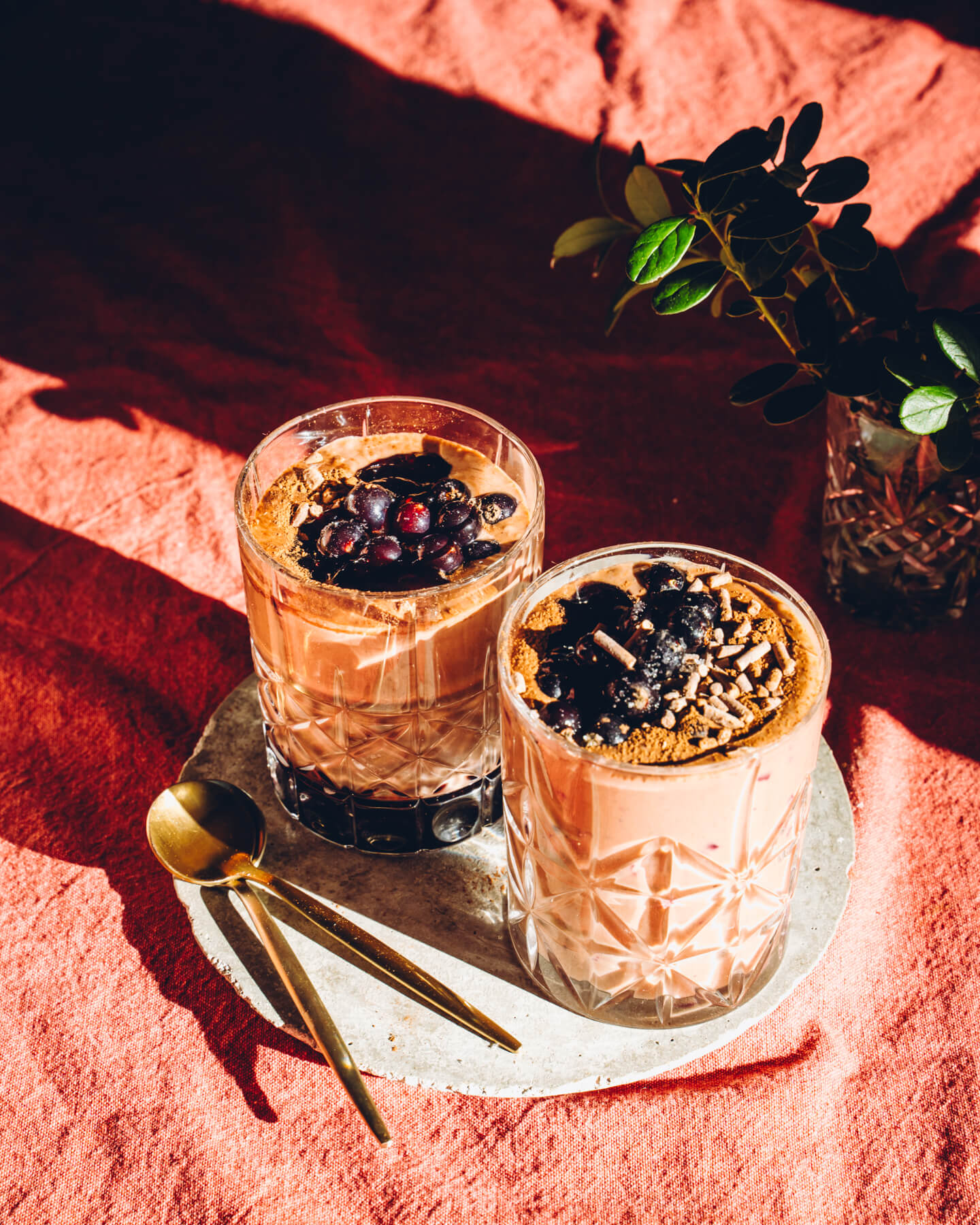 Suklaa-proteiinivanukas. Vegaaninen