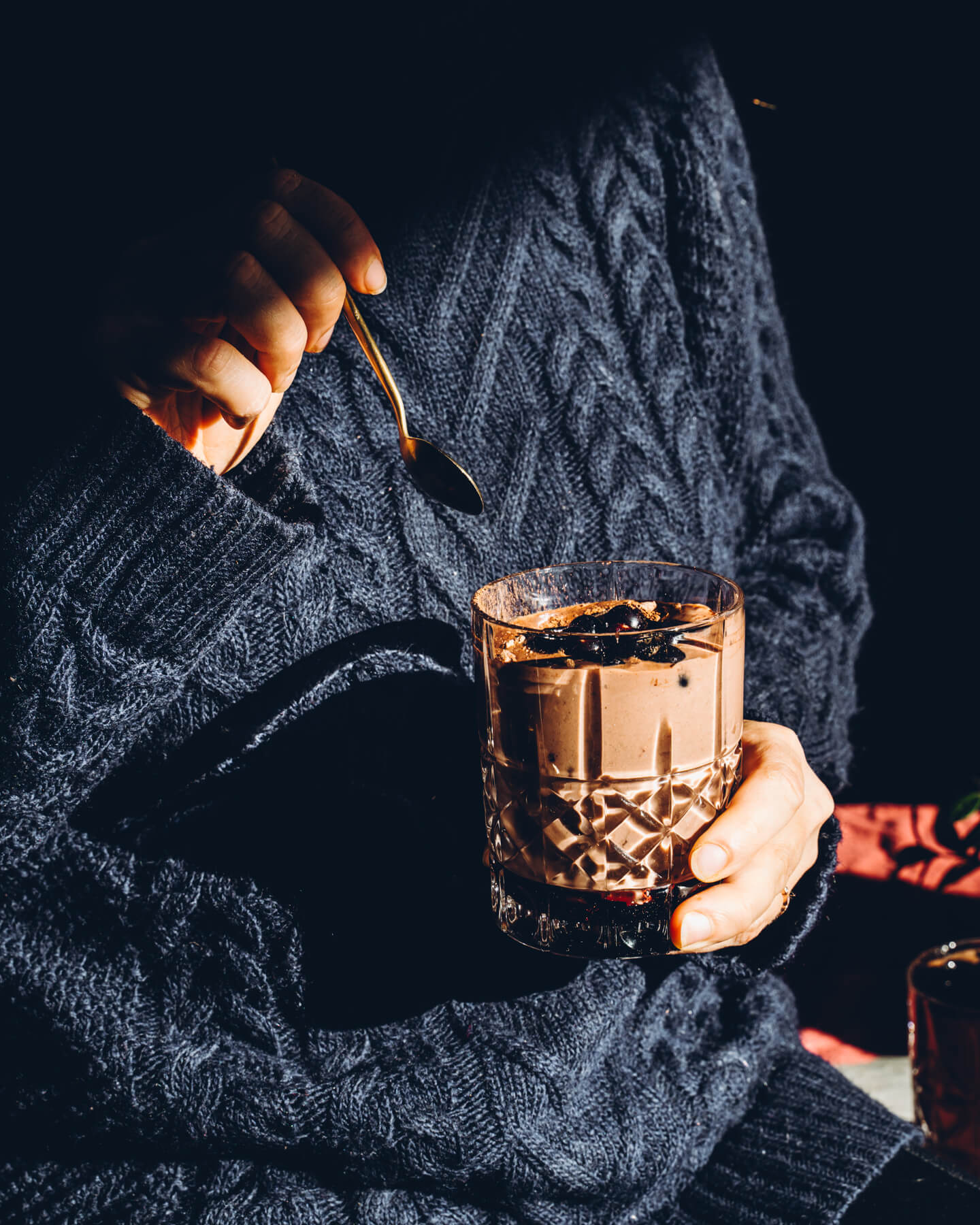 Suklaa-proteiinivanukas. Vegaaninen