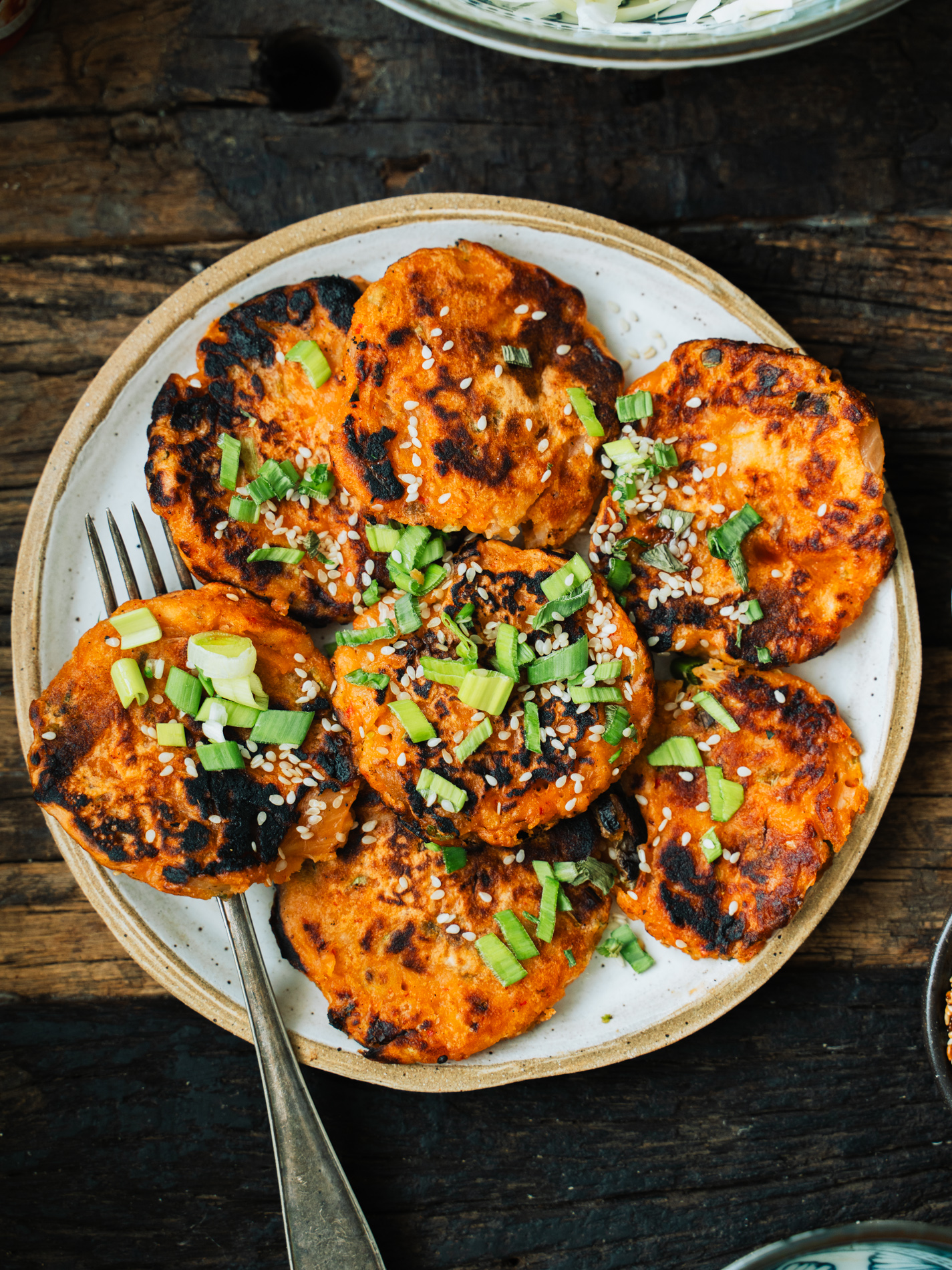 Korealainen illallinen. Kimchiletut