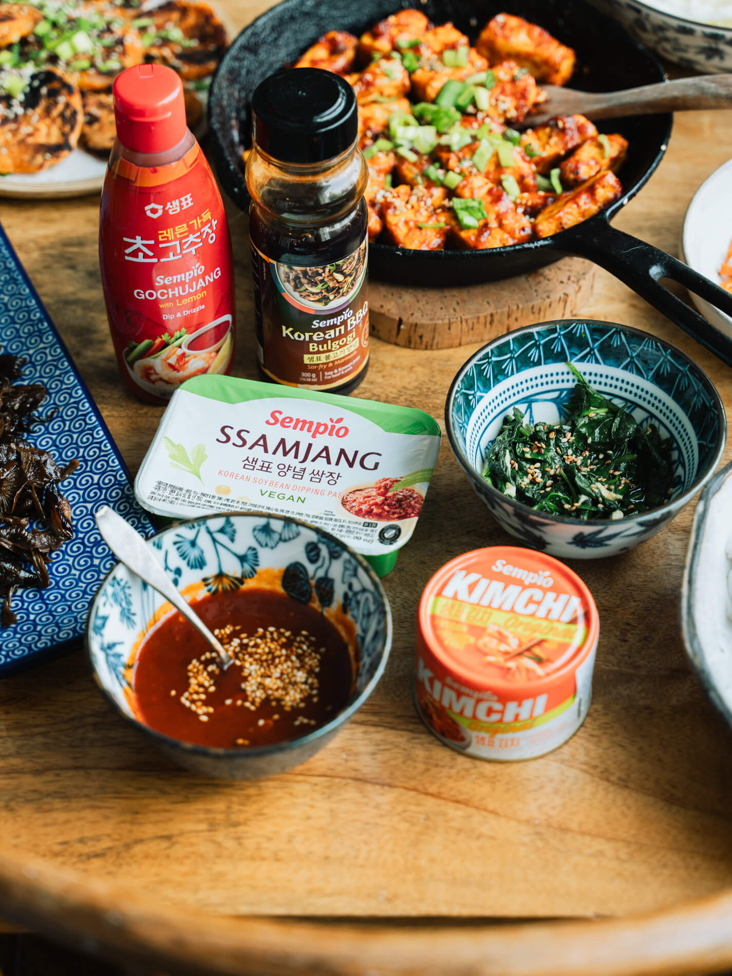 Korealainen illallinen. Bibimbap