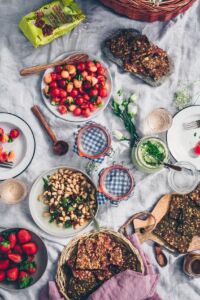 Kesäiset piknikeväät. Gluteeniton. Vegaani